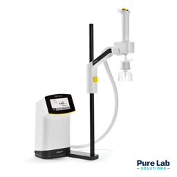 The Sartorius Smart Station, an ultrapure water dispenser, in the benchtop configuration.